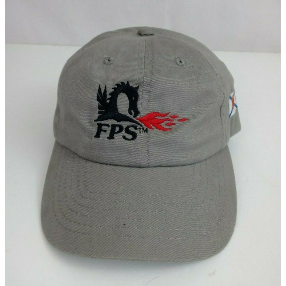FPS Fossil Power Systems INC. Embroidered Dragon Tan Adjustable Baseball Cap